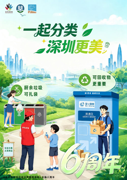 《深圳市生活垃圾分类管理条例》实施六周年宣传海报.jpg